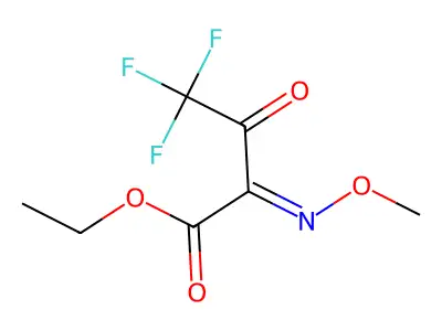 Ethyl 4,4,4-trifluoro-2-methoxyimino-3-oxobutanoate structure