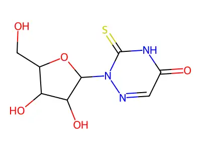 6-Aza-2-thiouridine structure
