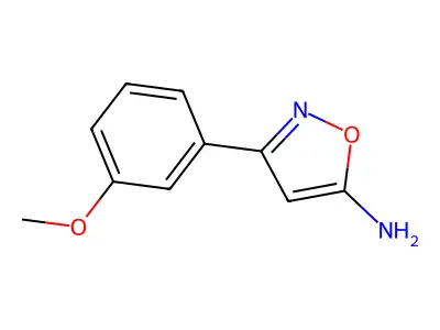 5-Amino-3-(3-methoxyphenyl)isoxazole structure