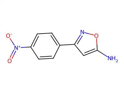 3-(4-Nitrophenyl)-1,2-oxazol-5-amine structure