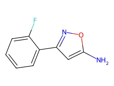 3-(2-Fluorophenyl)-5-isoxazolamine structure