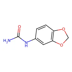 N-1,3-benzodioxol-5-ylurea structure