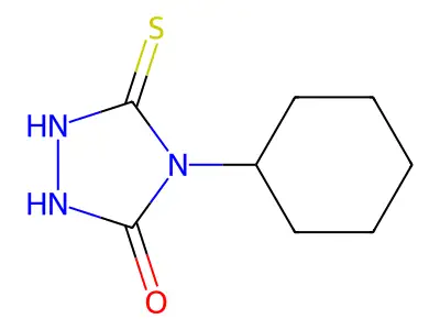 4-Cyclohexyl-3-mercapto-4,5-dihydro-1h-1,2,4-triazol-5-one structure