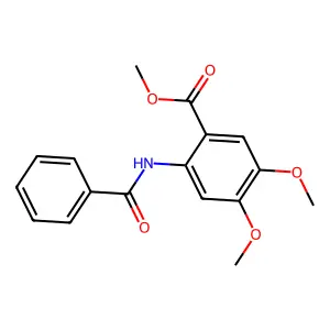 Methyl 2-benzamido-4,5-dimethoxybenzoate structure