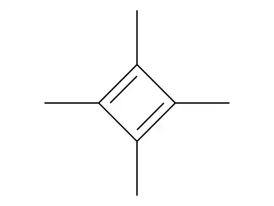 1,2,3,4-Tetramethyl-1,3-cyclobutadiene structure