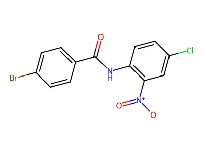 4-bromo-N-(4-chloro-2-nitrophenyl)benzamide structure