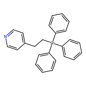 Pyridine, 4-[2-(triphenylstannyl)ethyl]- structure