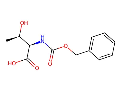 (2r,3r)-2-{[(Benzyloxy)carbonyl]amino}-3-hydroxybutanoic acid structure