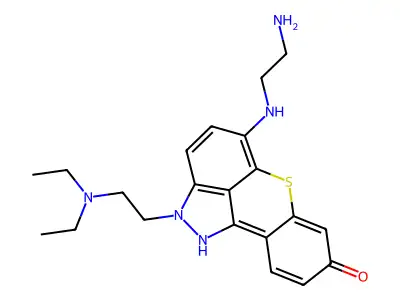 Ledoxantrone structure