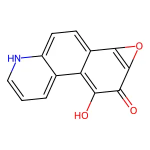 Benzo(f)quinoline-9,10-diol-7,8-epoxide structure