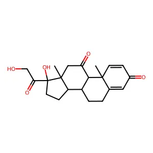 17,21-Dihydroxypregna-1,4-diene-3,11,20-trione structure
