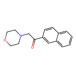 2-(4-Morpholinyl)-1-(2-naphthyl)ethanone structure