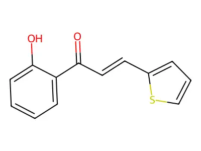 1-(2-Hydroxyphenyl)-3-thiophen-2-ylprop-2-en-1-one structure