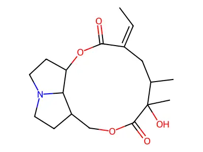 12-Hydroxy-1,2-dihydrosenecionan-11,16-dione structure
