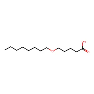 Pentanoic acid, 5-(octyloxy)- structure