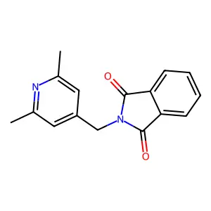 2-[(2,6-Dimethylpyridin-4-yl)methyl]isoindole-1,3-dione structure