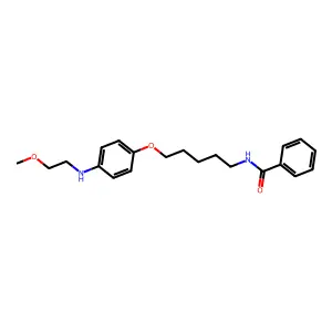BENZAMIDE, N-(5-(p-((2-METHOXYETHYL)AMINO)PHENOXY)PENTYL)- structure