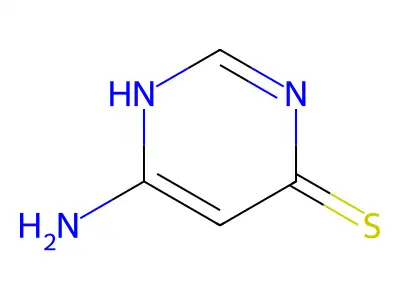 4-Amino-6-mercaptopyrimidine structure