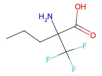 2-amino-2-(trifluoromethyl)pentanoic Acid structure