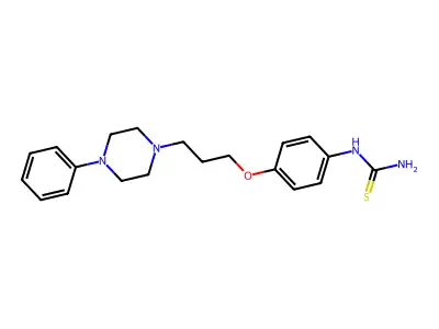 Thiourea, (4-(3-(4-phenyl-1-piperazinyl)propoxy)phenyl)- structure