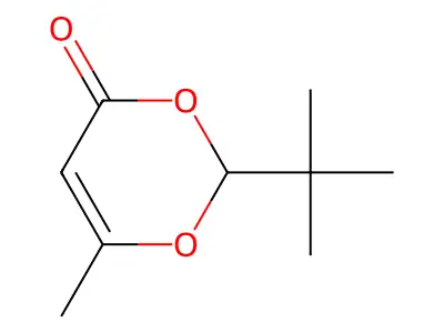 2-(1,1-Dimethylethyl)-6-methyl-4H-1,3-dioxin-4-one structure