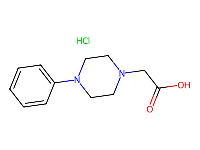 2-(4-Phenylpiperazin-1-yl)acetic acid structure
