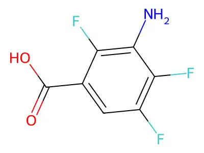 3-Amino-2,4,5-trifluorobenzoic acid structure