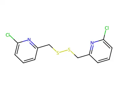 Pyridine, 2,2'-(dithiodimethylene)bis(6-chloro- structure