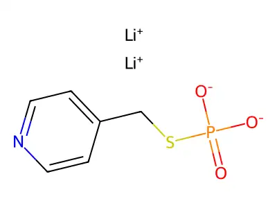 Phosphorothioic acid, S-(4-pyridinylmethyl) ester, dilithium salt, trihydrate structure