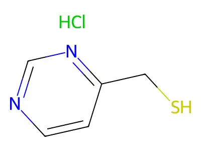 Pyrimidine-4-methanethiol, hydrochloride structure