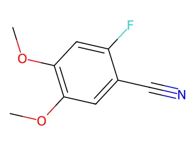 2-Fluoro-4,5-dimethoxybenzonitrile structure