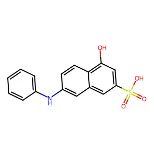 4-Hydroxy-7-(phenylamino)naphthalene-2-sulfonic acid structure