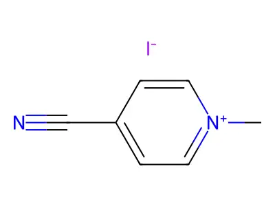 4-Cyano-1-methylpyridin-1-ium iodide structure