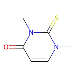 1H,3H-Pyrimidine-4-one-2-thione, 1,3-dimethyl- structure