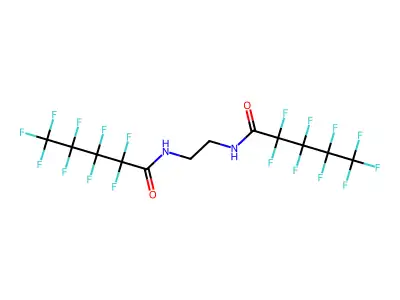 N,N'-bis(Perfluoropentanoyl)1,2-ethanediamine structure