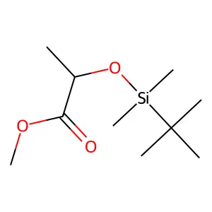 Propanoic acid, 2-t-butyldimethylsilyloxy-, methyl ester structure