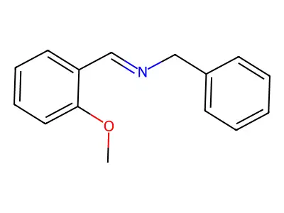 Benzenemethanamine, N-[(2-methoxyphenyl)methylene]- structure