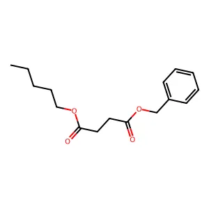 Butanedioic acid, pentyl phenylmethyl ester structure