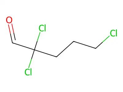 Pentanal, 2,2,5-trichloro- structure