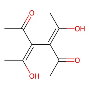 3,4-Bis(1-hydroxyethylidene)-2,5-hexanedione structure