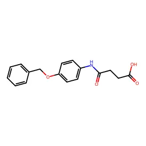 4-Oxo-4-(4-phenylmethoxyanilino)butanoic acid structure
