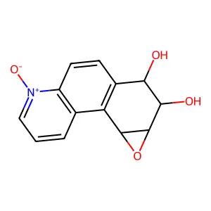 anti-7,8-Dihydroxy-9,10-epoxy-7,8,9,10-tetrahydrobenzo(f)quinoline N-oxide structure