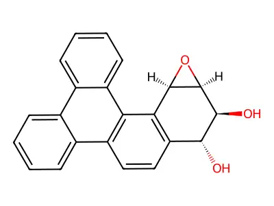 anti-Benzo(g)chrysene-11,12-diol-13,14-oxide structure