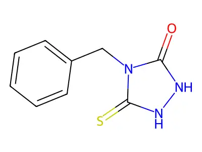 4-Benzyl-5-sulfanylidene-1,2,4-triazolidin-3-one structure