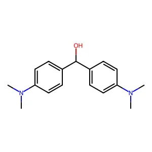 4,4'-二(N,N-二甲氨基)二苯基甲醇 structure