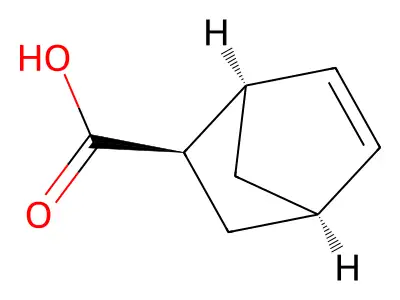 exo-Bicyclo[2.2.1]hept-5-ene-2-carboxylic acid structure