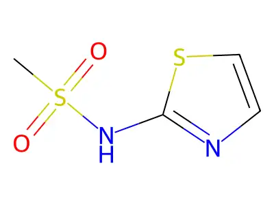 N-(1,3-thiazol-2-yl)methanesulfonamide structure