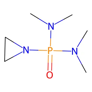 1-Aziridinylbis(dimethylamino)phosphine oxide structure
