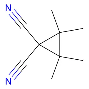 2,2,3,3-Tetramethyl-1,1-cyclopropanedicarbonitrile structure