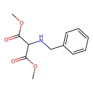 Dimethyl 2-(benzylamino)malonate structure